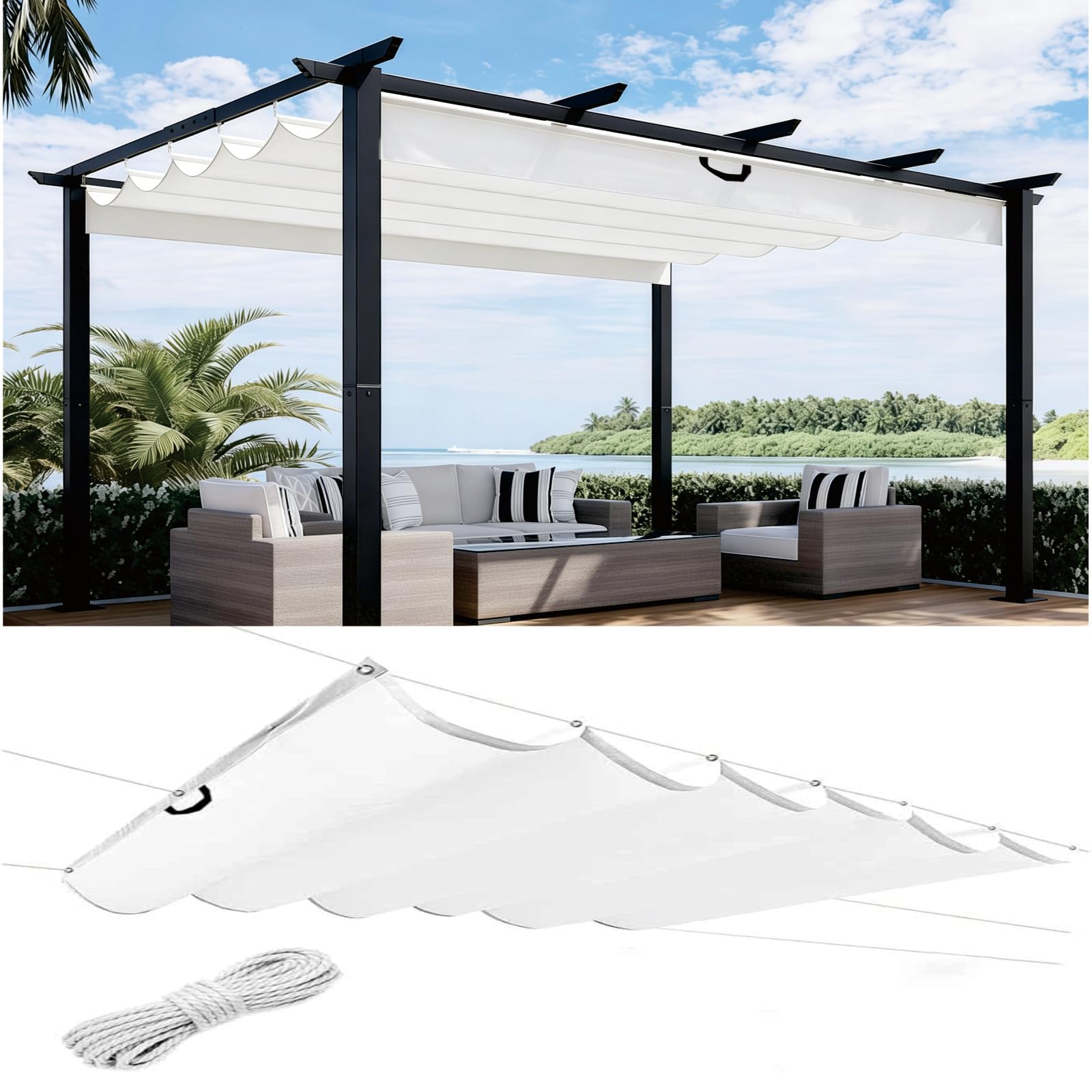 Voile Ombrage Rétractable Vagu pour Transformer votre Patio en Oasis
