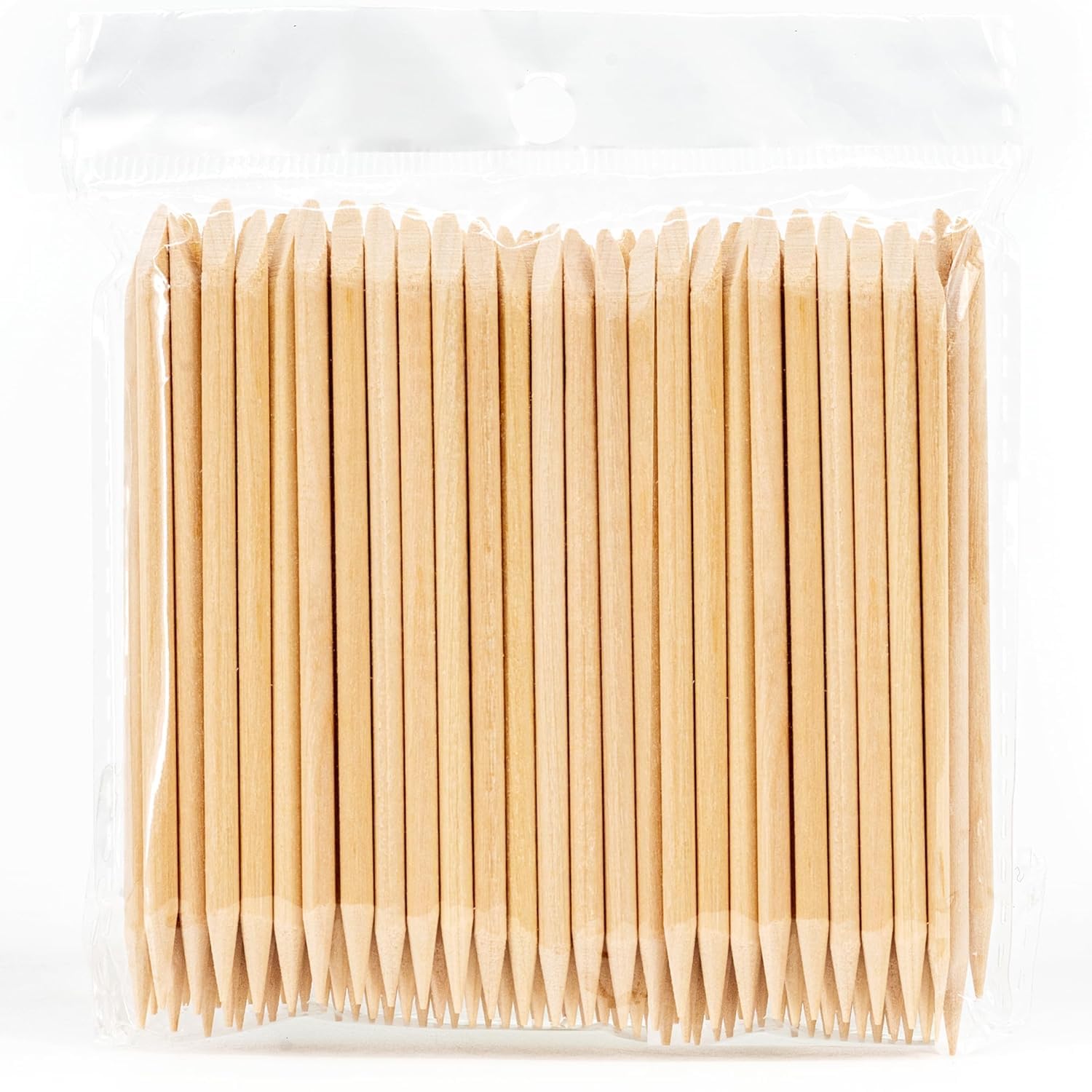 LALILL Bastoncini in Legno 100 Pezzi - Spingi Cuticole - Bastoncini in Legno Arancione per Manicure, Pedicure - Bastoncini Manicure per la Cura delle Cuticole per Tatuaggio, Mellezza, Make-up, Unghie