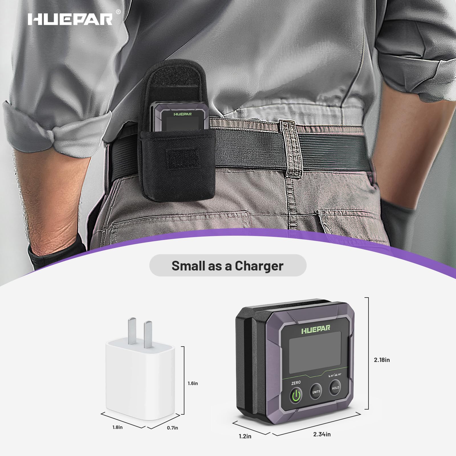 Huepar Digital Angle Finder - Precision Measurement Tool -9