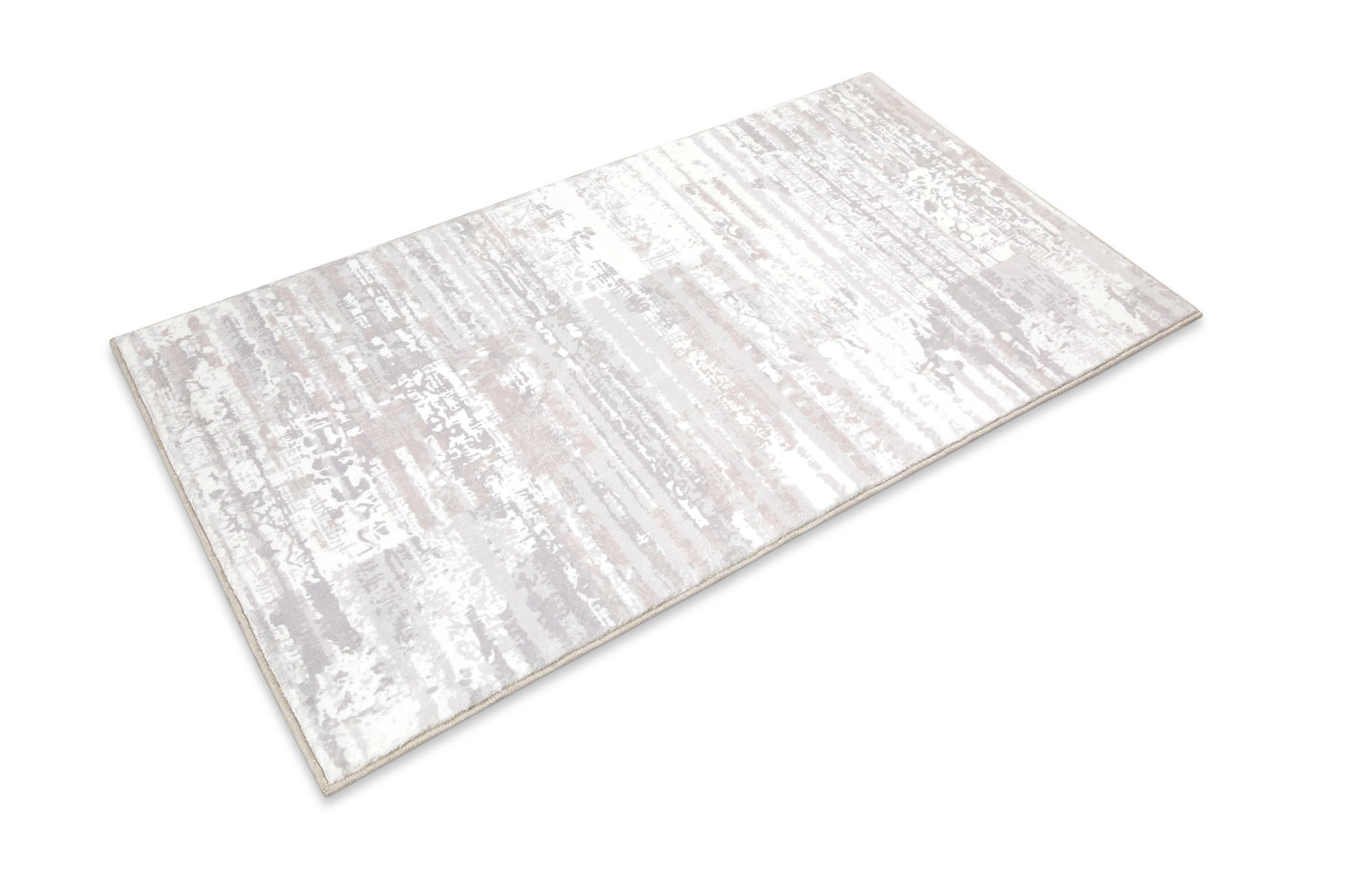 Wecon Home Mauri - Tappetino da bagno, 60 x 100 cm, colore: grigio | Tappeto da bagno lavabile e antiscivolo dal design discreto, design moderno e elevato comfort per il tuo bagno