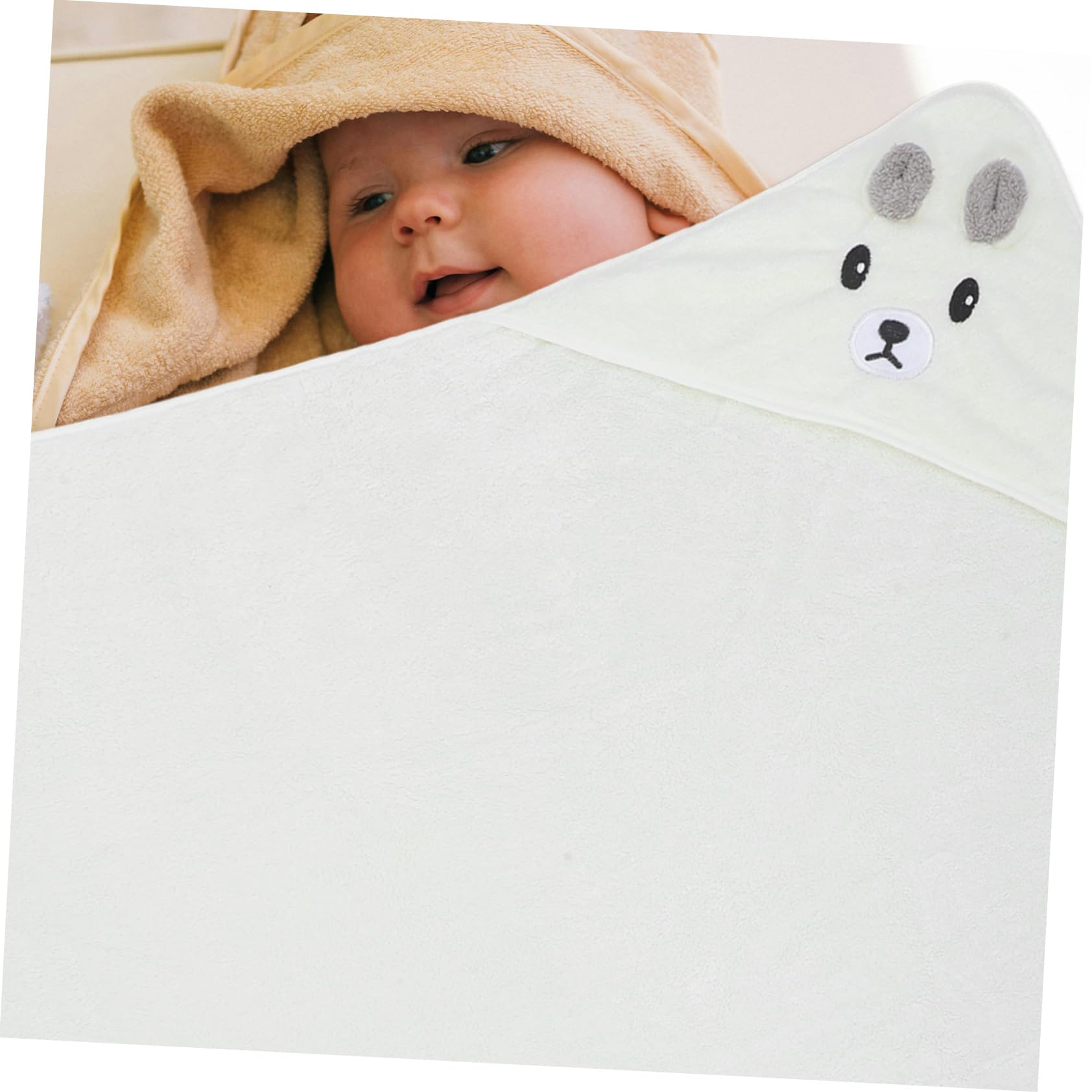 ibasenice 3stücke Hooded Towel Set Cartoon-Badetuch Für Neugeborene Vielseitig Einsetzbar Als Waschlappen Oder Decke Für Junge Mädchen Von Jahr Mit Atmungsaktivem Und Saugfähigem