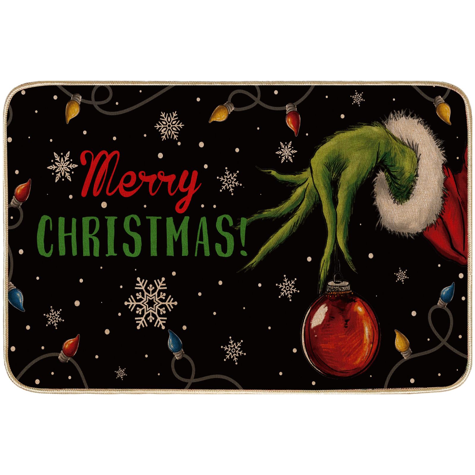 Photo 1 of **STOCK IMAGE IS A REFERENCE ONLY**  Christmas Doormat- GRINCH- UNKNOWN DIMENSIONS