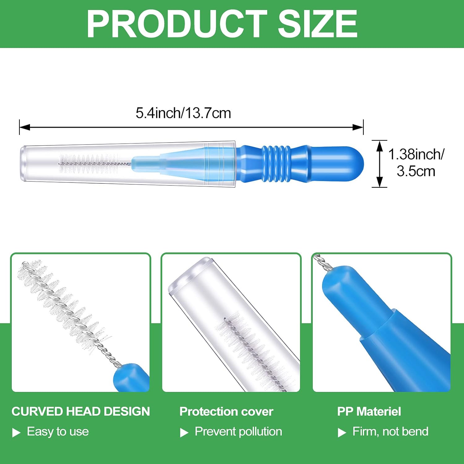 Patelai 350 Pieces Interdental Brush Tooth Floss Tooth Cleaning Tool Toothpick Dental Flossing Head Oral Flosser Refill Dental Flosser Toothpick Cleaners