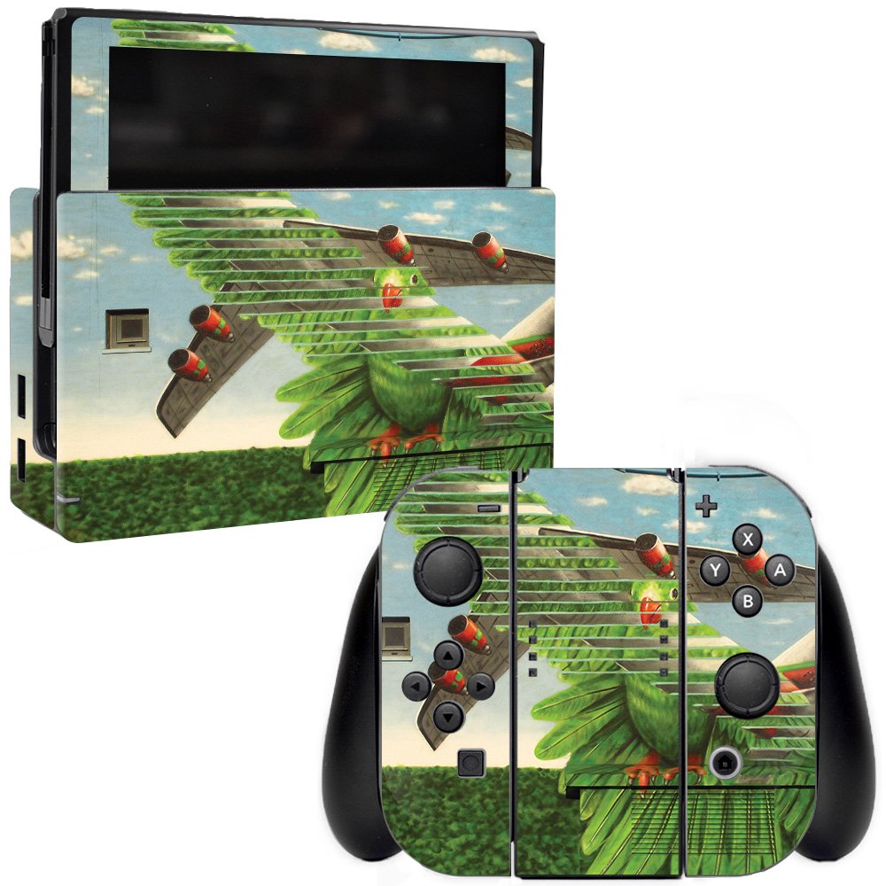 MightySkins Skin Compatible with Nintendo Switch - Air Force Bird | Protective, Durable, and Unique Vinyl Decal wrap Cover | Easy to Apply, Remove, and Change Styles | Made in The USA