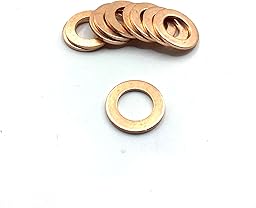 ドレンワッシャー バイク用 汎用 M12 内径 12mm× 外径 20mm× 厚み 1.5mm 10 個入り 銅製 AODW12-10
