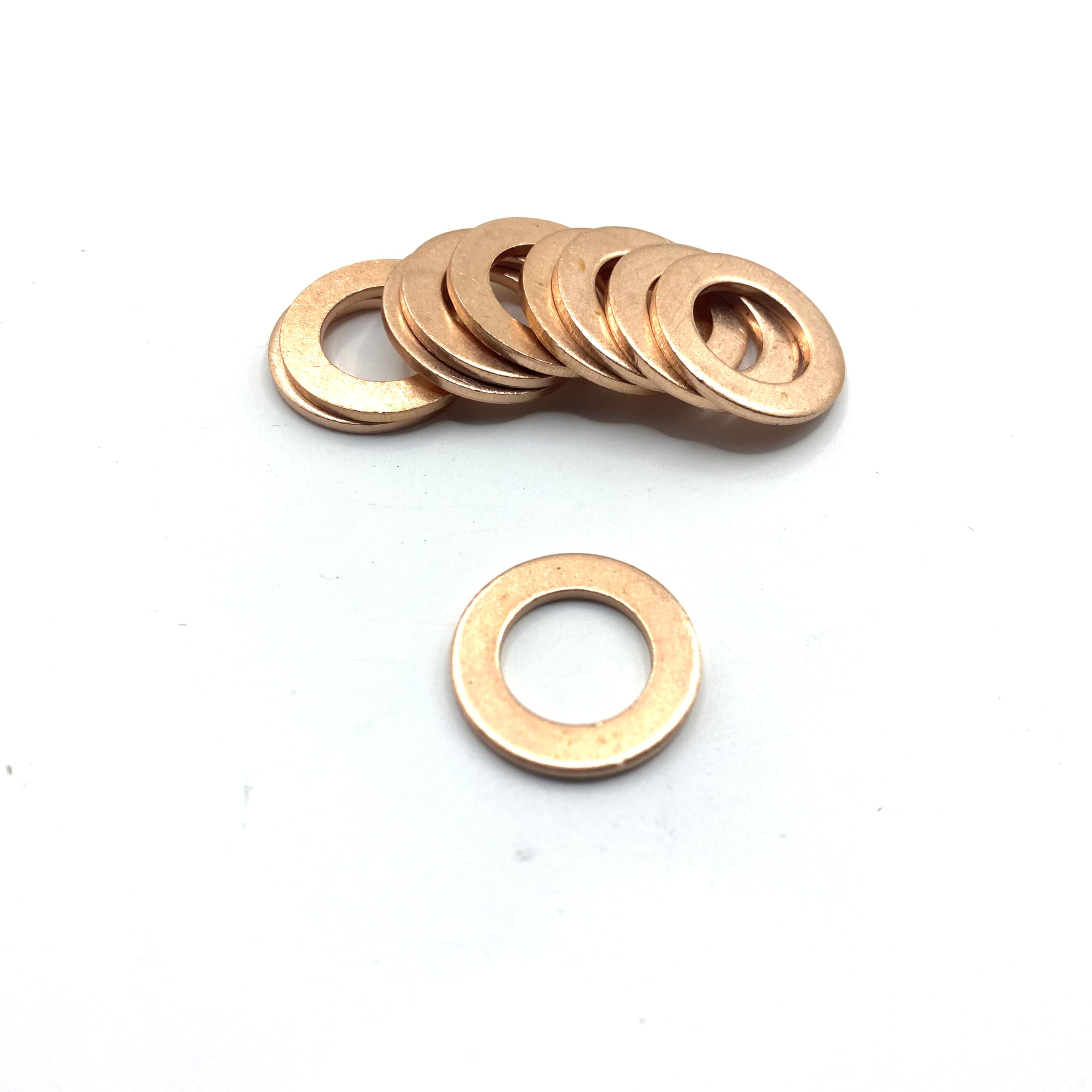 ドレンワッシャー バイク用 汎用 M12 内径 12mm× 外径 20mm× 厚み 1.5mm 10 個入り 銅製 AODW12-10 - 1