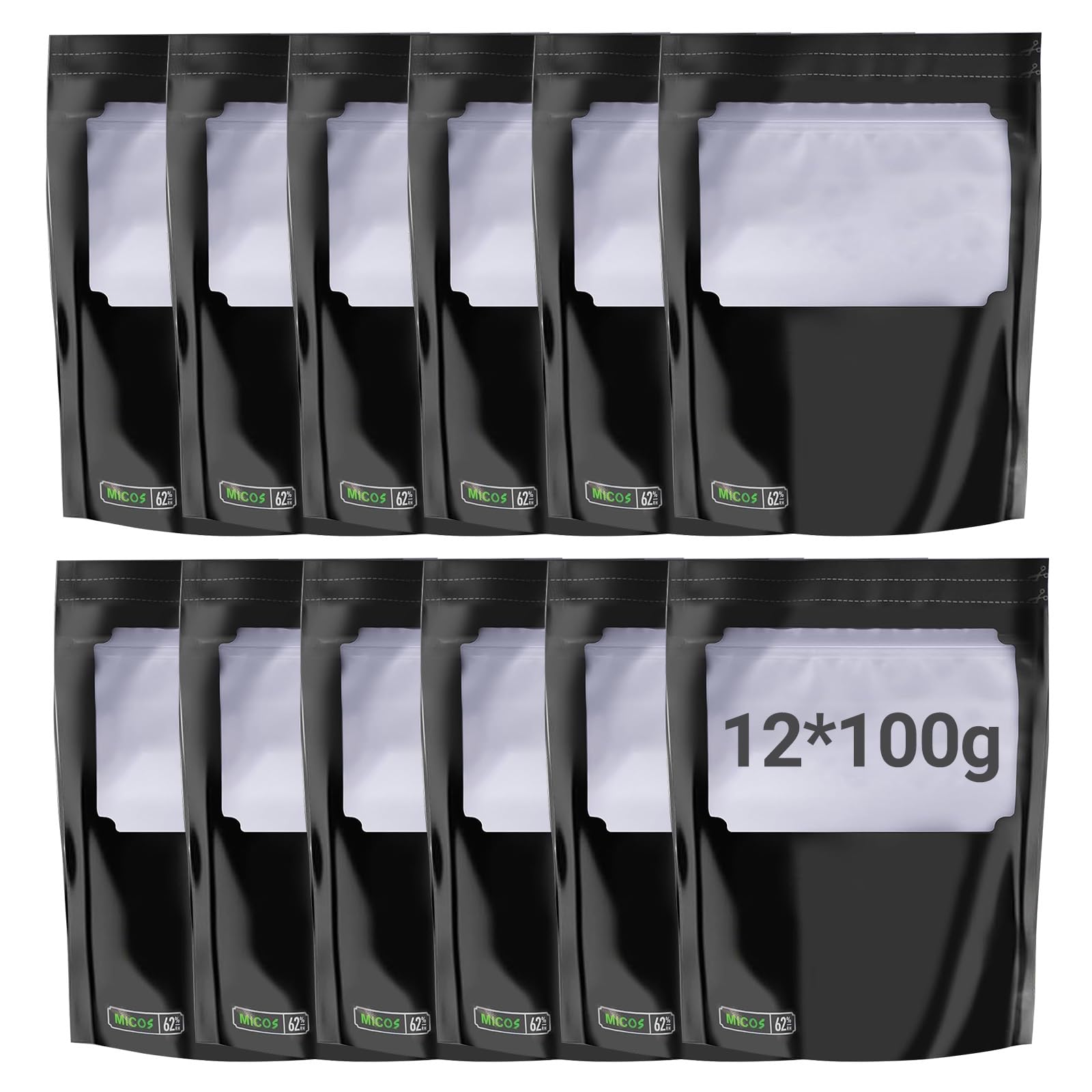 Vvqwcy Light Pack Of 12 Grove Bags, Dry Ferm Bag, Reusable Storage, Oxygen And Moisture Regulating, Odourless, For Storing, Fermenting, Storing Herbs, Drying 20 X 30 X 5 Cm