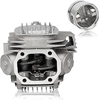 Vista 5 de FLYPIG 52.4mm Cabeza de cilindro con kit de reconstrucción de pistón de cilindro para ATV Pit Quad Dirt Bike Go Kart Roketa Coolster chino de 110CC