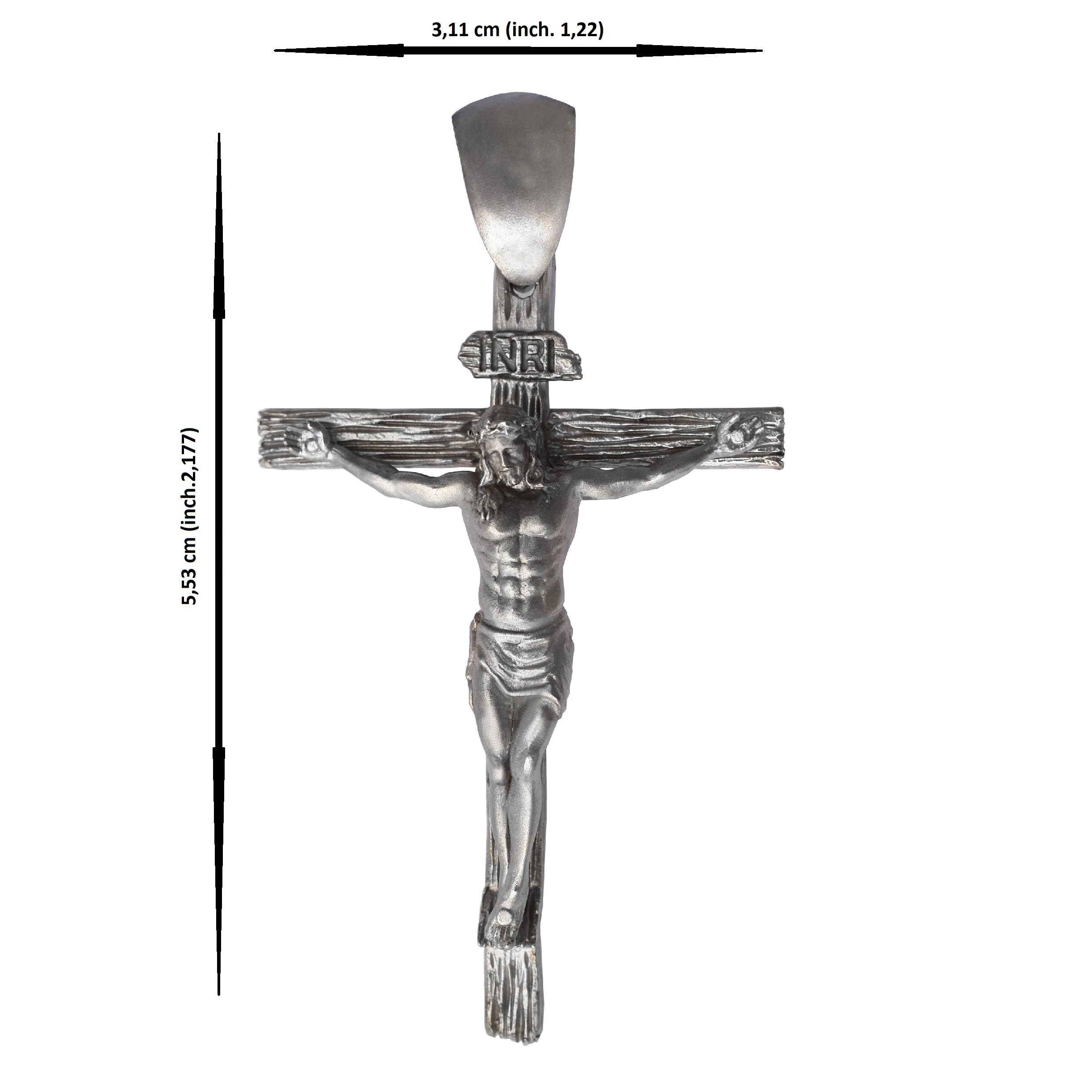 Pendentif crucifix, en argent 925.