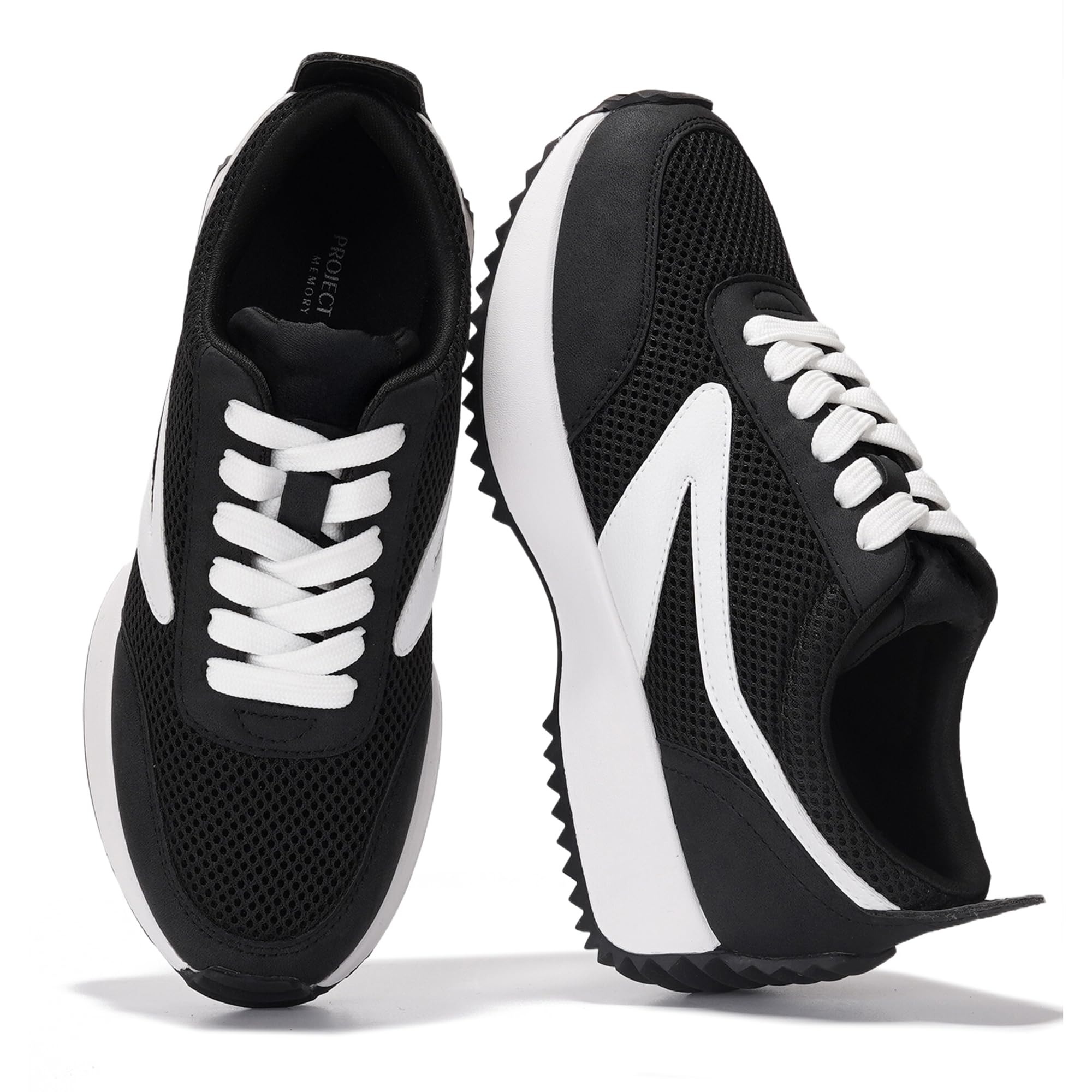 Project Cloud Womens Sneakers Memory Lightweight Lace Up Shoes 2026 | Durable and Lightweight Non-Slip Lace Up Fashion Sneakers and Spring Shoes; All-Day Comfortortable Walking Shoes
