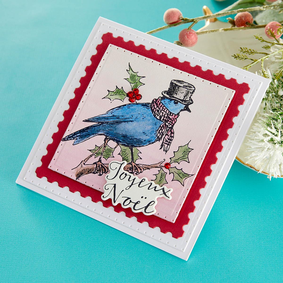 Spellbinders Joyeux Noel Pressa Piastra & Fustelle Set da The BetterPress Christmas Collection