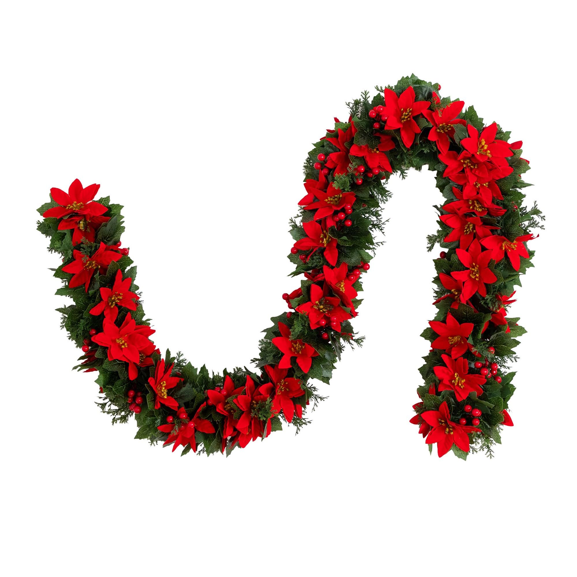 Nearly Natural 6ft UV-Resistant Artificial Christmas Garland