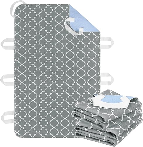 Miniatura 1 de OUTCREATOR Almohadillas de cama de posicionamiento con 8 asas, fácil reposicionamiento y transferencia para ancianos y adultos, 34 x 52 pulgadas,