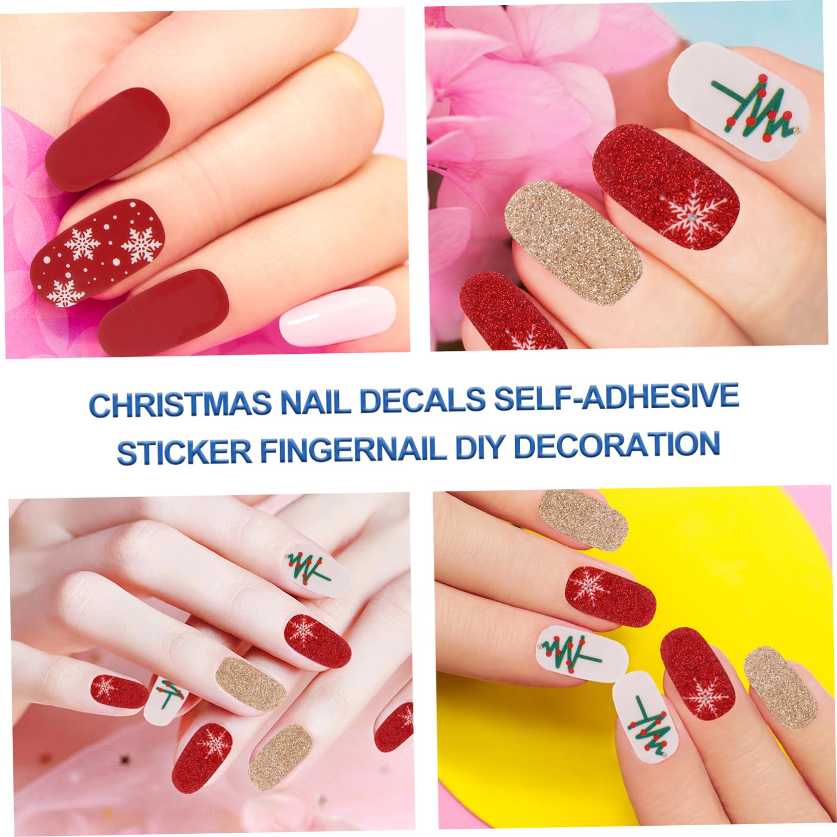 FRCOLOR 3 Set Adesivi Per Unghie Natalizie Adesivi Fai Da Te Per Unghie Natalizie Fai Da Te Per ie ie Per Nail Art ie Per ie 10 fogli*3