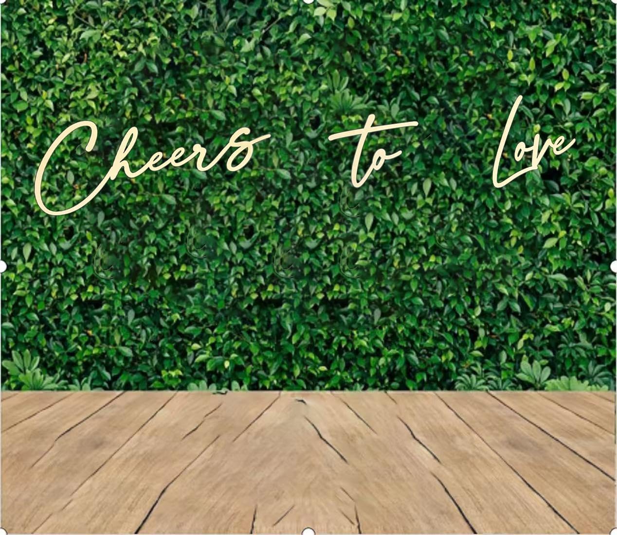 Cheers to Love Wedding Sign, Wedding Party Decor Supplies for Reception, Bridal Shower, Engagement Wedding Birthday Grad Party Backdrop Drinks Gifts