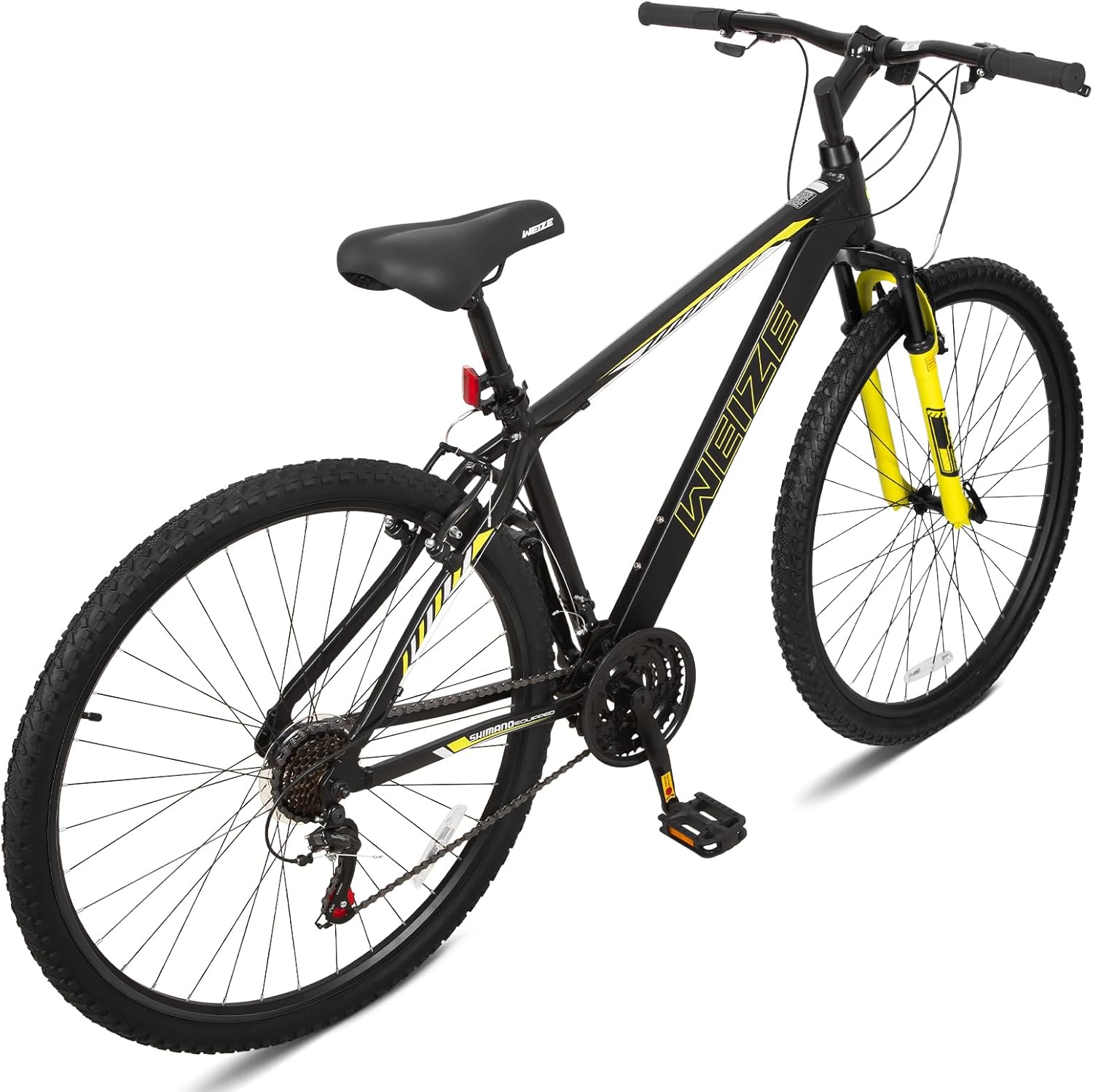 WEIZE Hardtail Mountain Bike, 29 Inch Wheels Outdoor Cycling Bike, 21-Speed Trigger Shifter, Aluminum Frame for Men and Women, Comfort Saddle, MTB Bicycle with Suspension Fork - Image 8