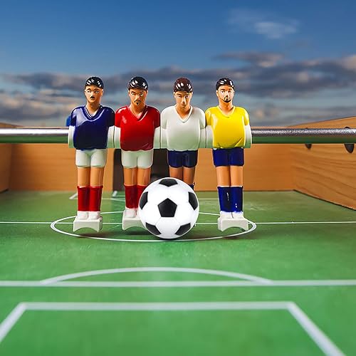 Miniatura 5 de Coopay 12 pelotas de futbolín de 1.28 pulgadas (1.260 in), pelotas de repuesto de fútbol de mesa, multicolor, oficiales, con una bolsa de cordón