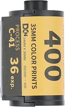 35mm Color Film, 320‑400 Color Print 35mm Film, Fine Grain Wide Exposure Latitude HD Camera Color Film for 135 Camera, Camera Color Negative Film, Medium Contrast (36 Sheet)