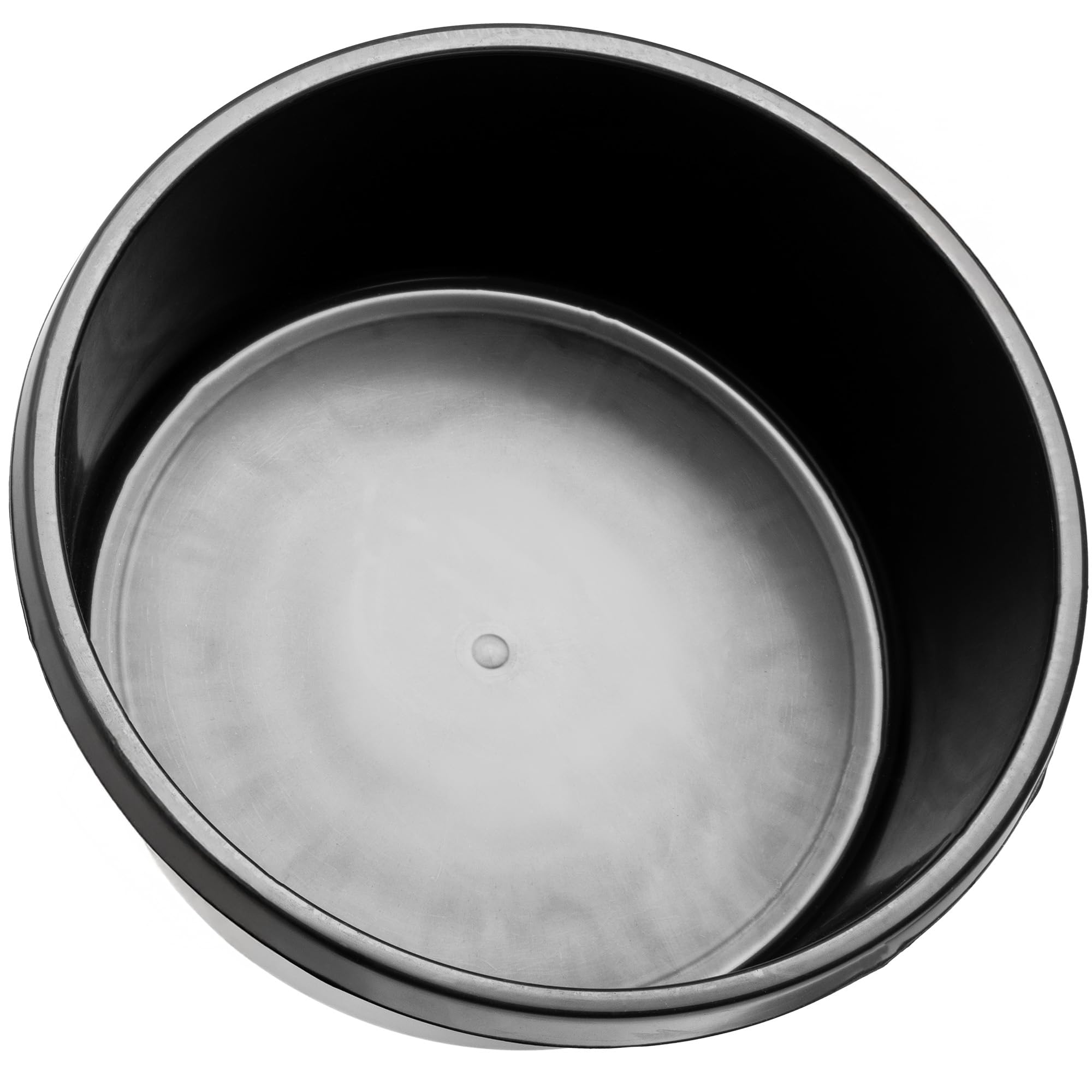 Bassine En Plastique 1,9L Anthracite - Forme Ronde, Poignées Ergonomiques, Lavage Main, Vaisselle, Jardinage
