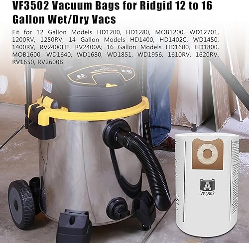 Miniatura 6 de Paquete de 2 filtros VF4000 para Ridgid Vac Wet Dry de 5-20 galones, apto para aspiradoras Husky de 6-9 galones WD5500 WD0671 RV2400A RV2600B