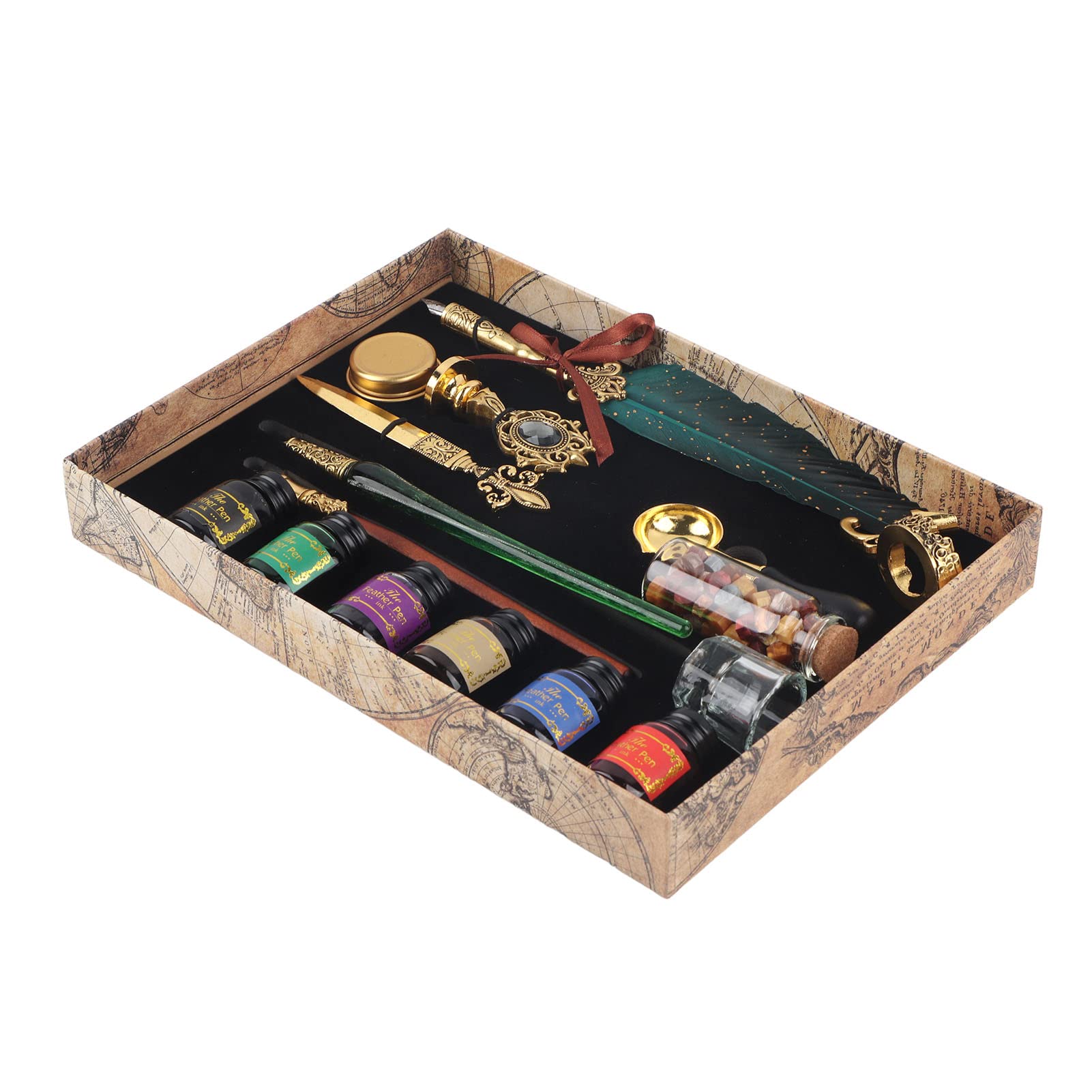 Plume Sergent Major Vintage Stylo Plume Européen avec Sceau de