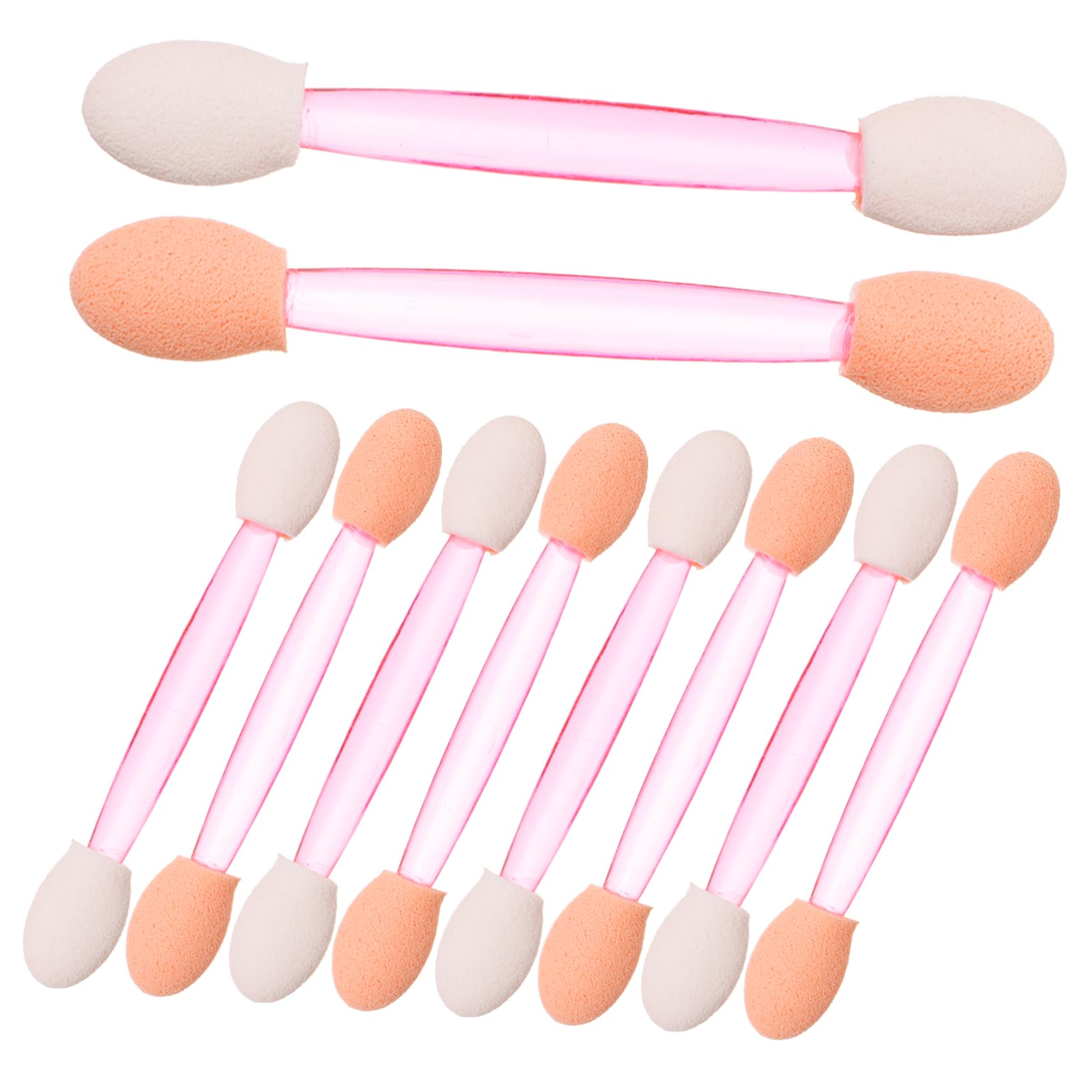 TOVINANNA Disposible Eyeshadow Brush 100 Pack Dual-ended Sponge Eye Shadow Stick for Travel Daily Makeup