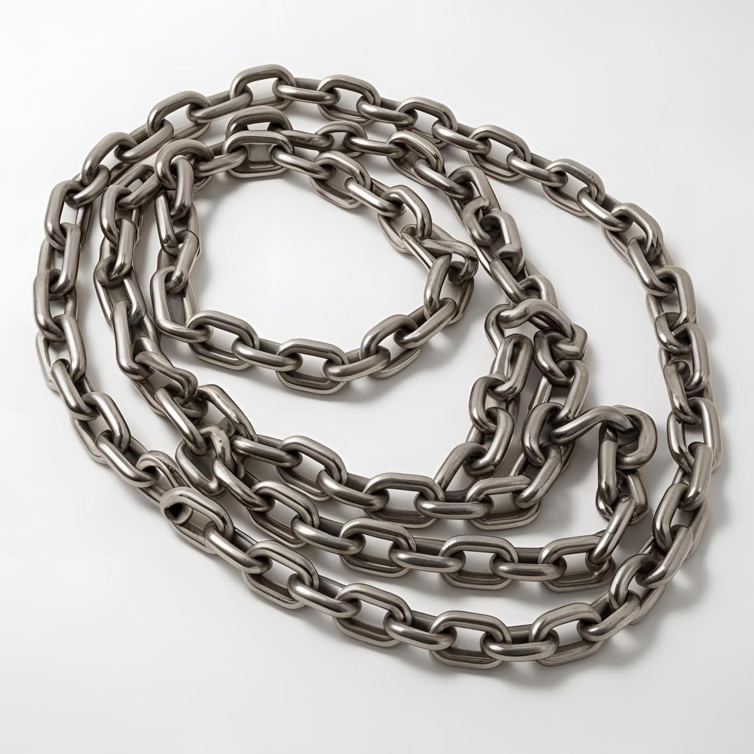 6, 8, 10 mm Edelstahl Ankerkette für Ankerwinden mit DIN 766 Kettennuss 30, 50, 100 m Boot Ankerleine Kettenglied