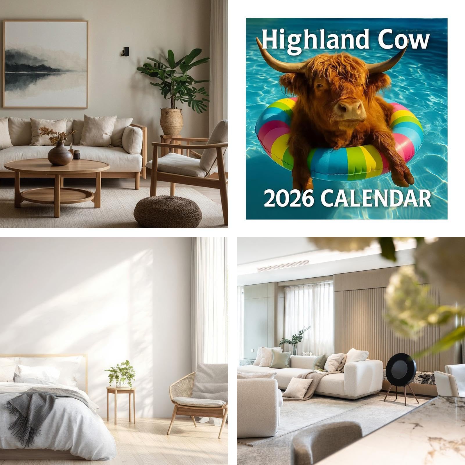 Wandkalender 2026,Maandplanner Met Koeien Thema