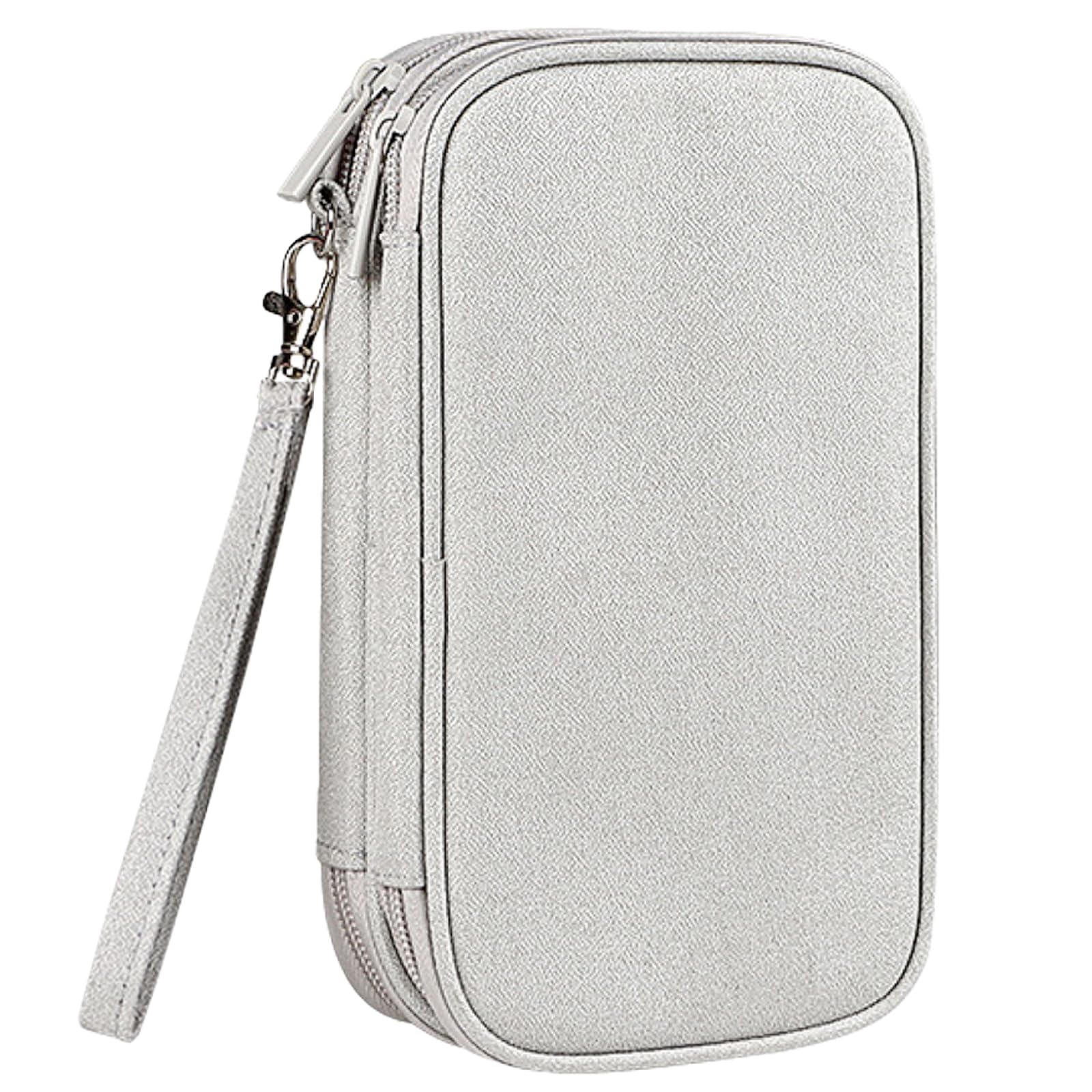 ガジェットポーチ メンズポーチ 大容量 3層 充電器やケーブルケース PC周辺小物入れ HDD・モバイルアクセサリーの保管バッグ 持ち運び用