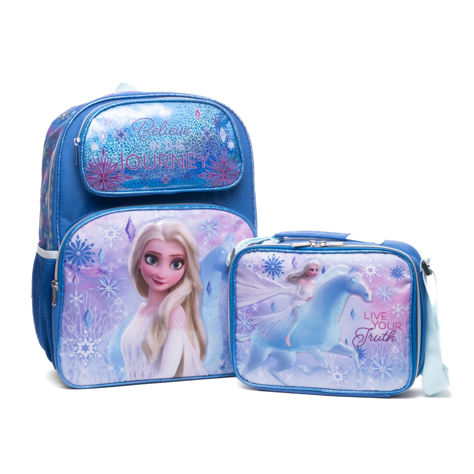 Disney Frozen 'Magical Horse' Full Size 16 Inch Backpack & Insulated Lunch Bag