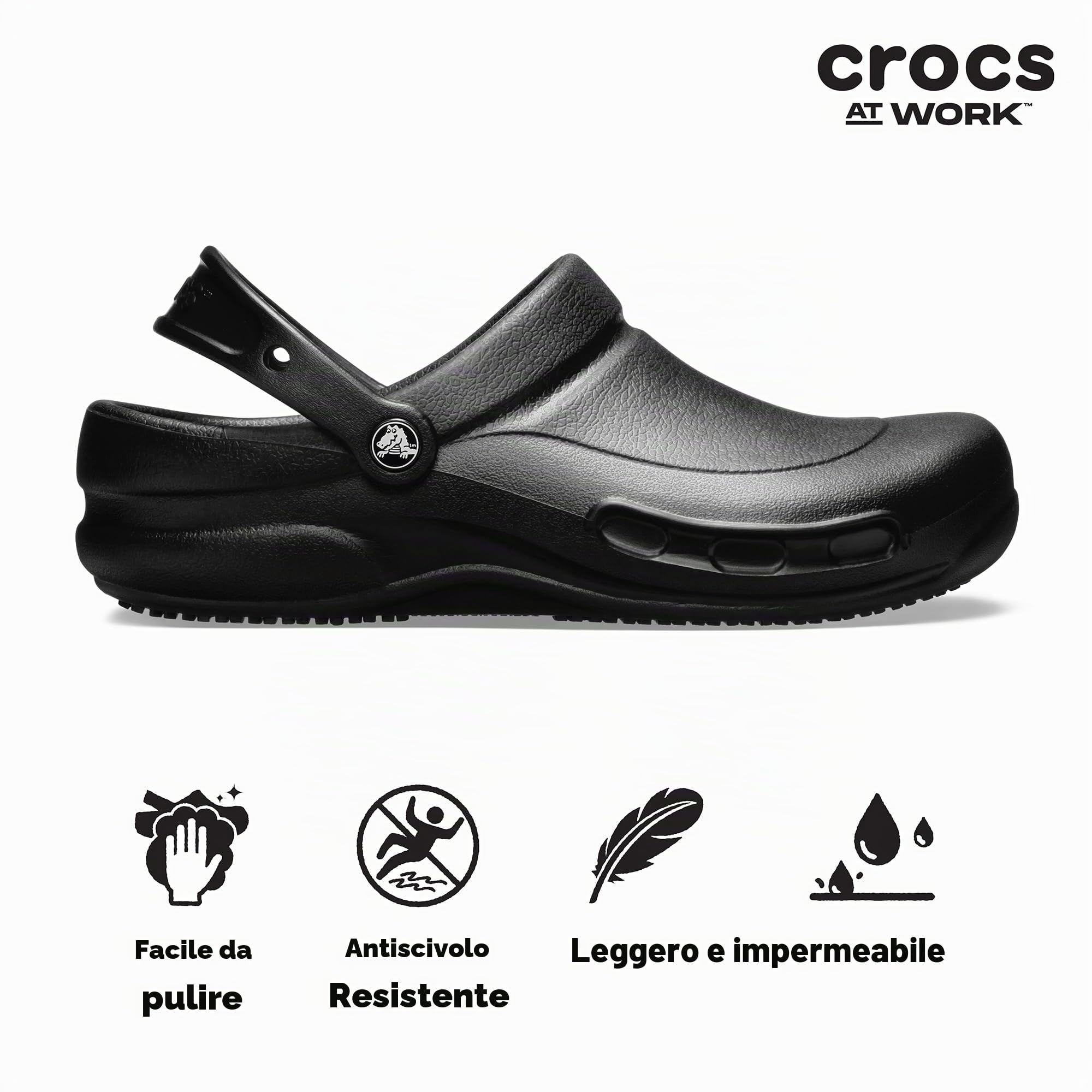 Crocs Bistro Work Clog 45-46 EU Black