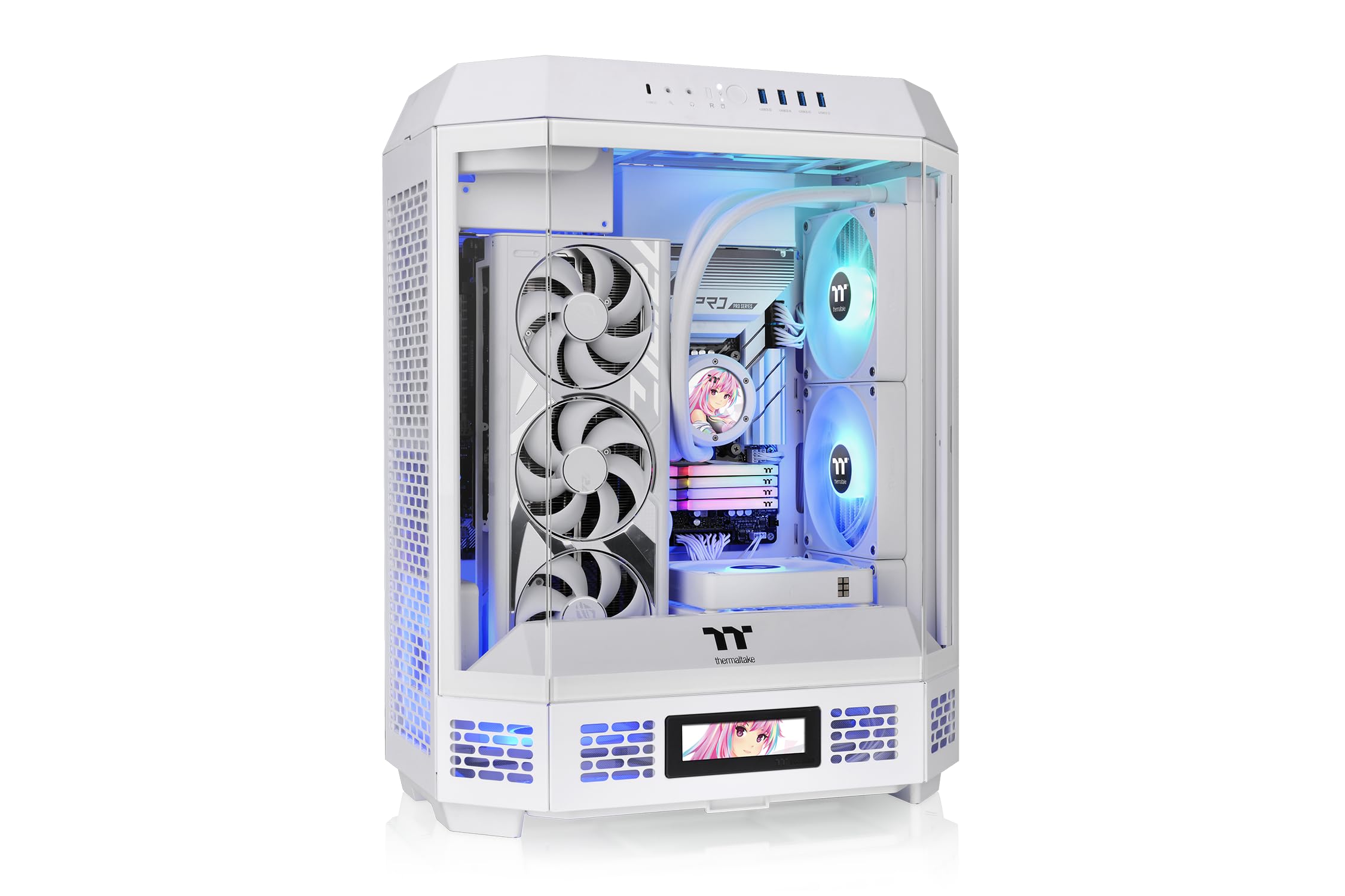 Thermaltake The Tower 600 Mid Tower Chassis | Hidden Connector | White
