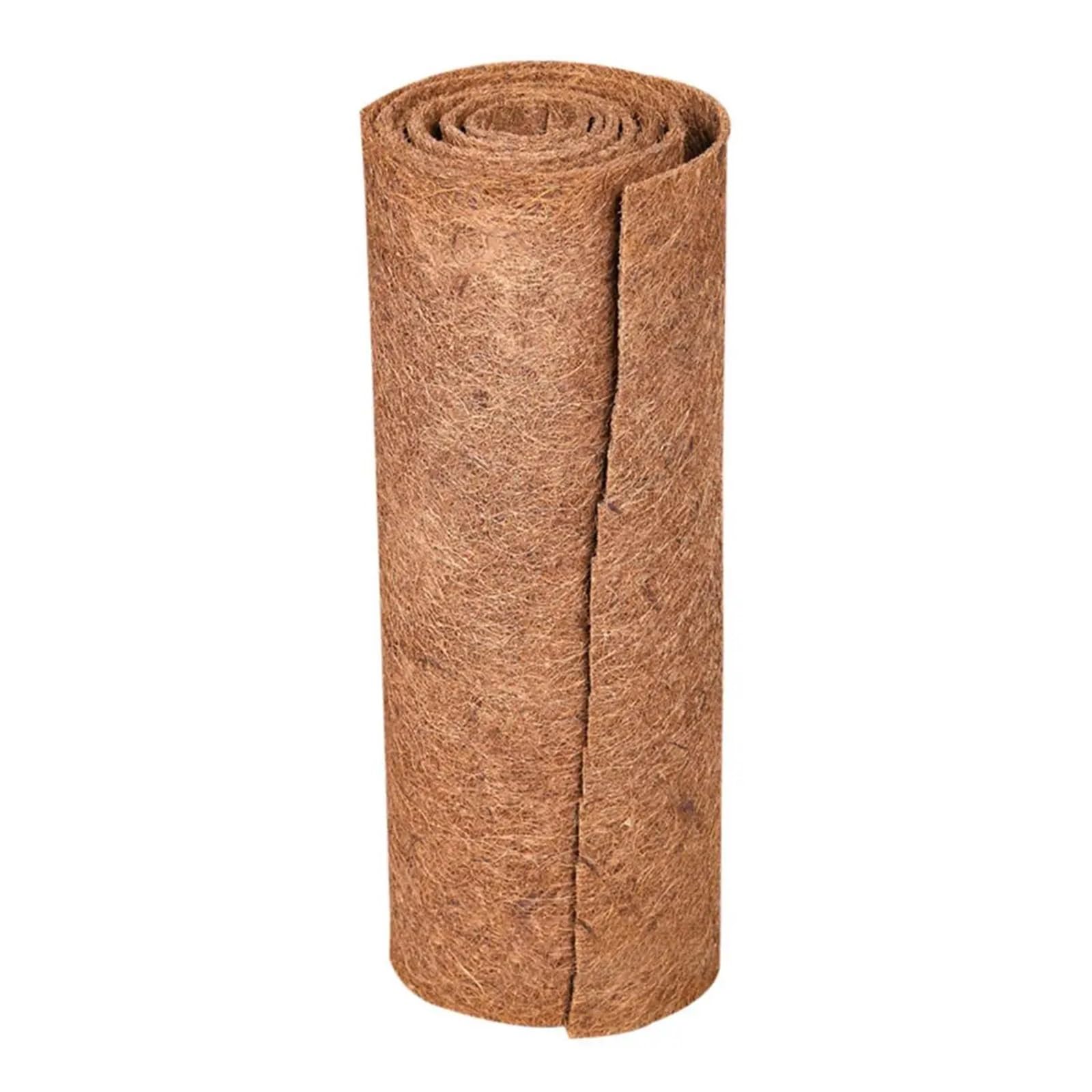 HYFEUOKF Patio Garden Hanging Planter Basket Cuttable Palm Mat Coco Carpet Coconut Coir Liner Fiber Sheet(20 x 100cm)