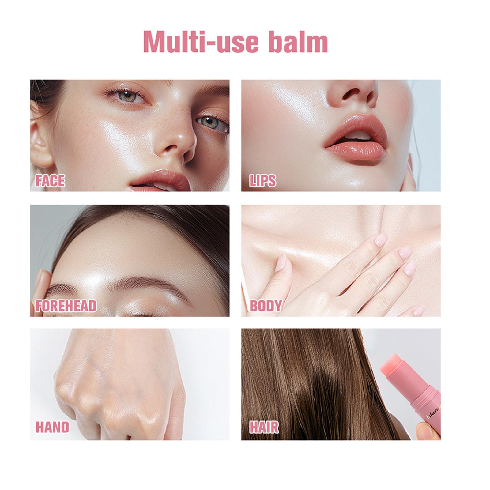 Stick Multi Balm di Rughe - bastone per bagagli di collagene, balsamo di umidità che aumenta il collagene per viso, occhi, labbra e collo | Carico di rughe profonde per la cura antirughe (2)