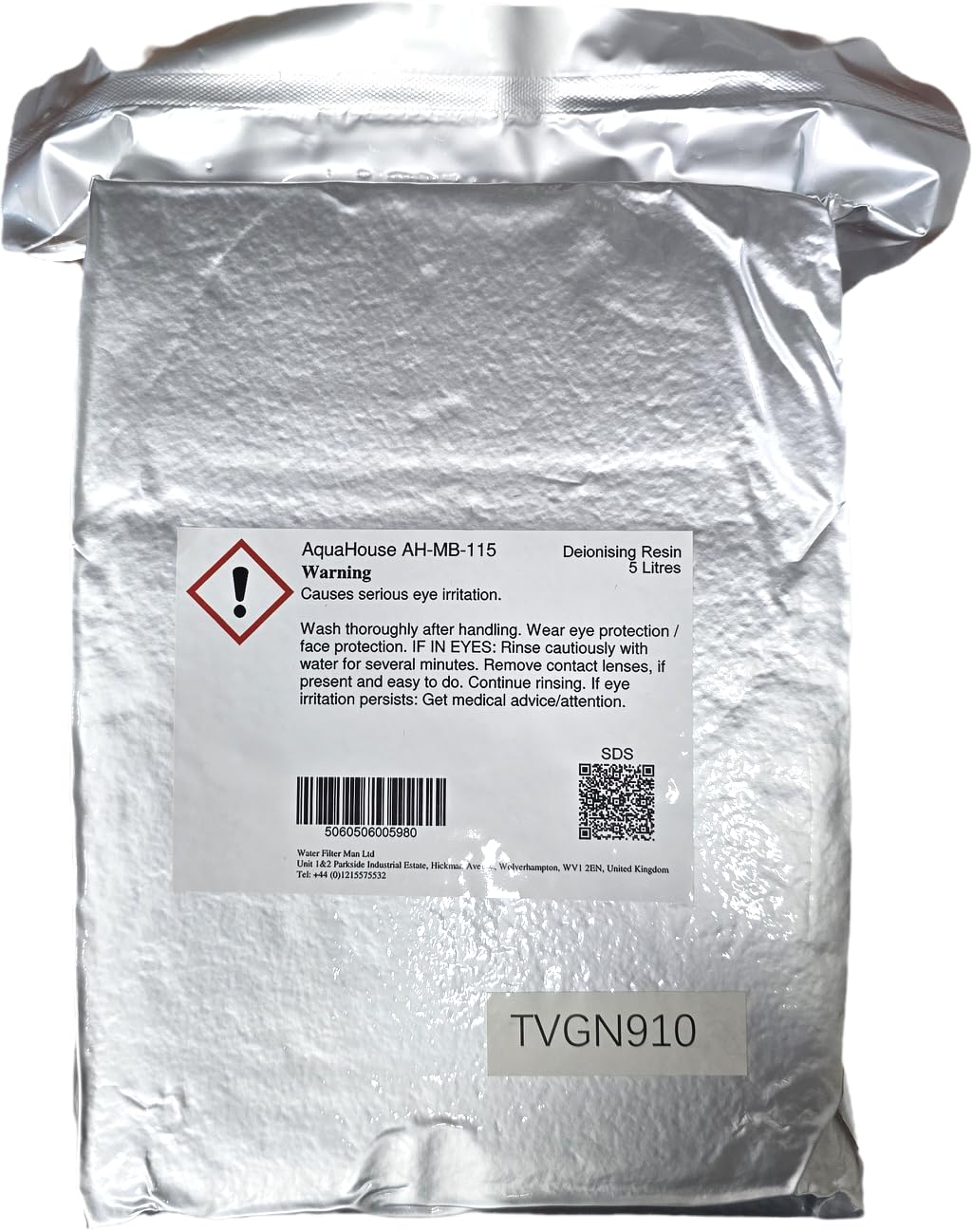 – MB-115 Deionising Resin DI Ion Exchange Mixed Bed Resin for Window Cleaning, Aquariums, Reverse Osmosis - 5 Litre Bag