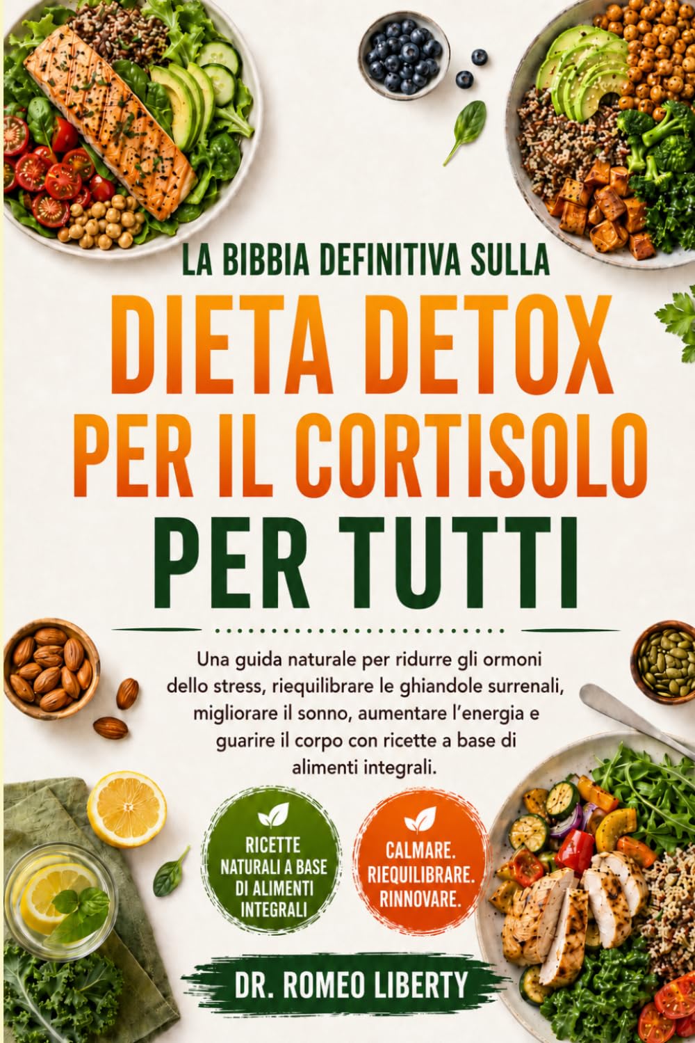 LA BIBBIA DEFINITIVA SULLA DIETA DETOX PER IL CORTISOLO PER TUTTI: Una guida naturale per ridurre gli ormoni dello stress, riequilibrare le ghiandole ... il corpo con ricette a base di alimenti int