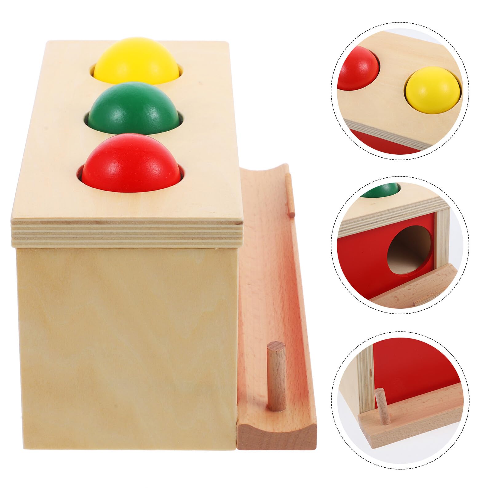 ERINGOGO Juego de Juguetes de Madera para Niños de 6 Meses a 1 Año con Funciones para Mejorar la Coordinación Mano-Ojo y Habilidades Motoras Finas en Bebés