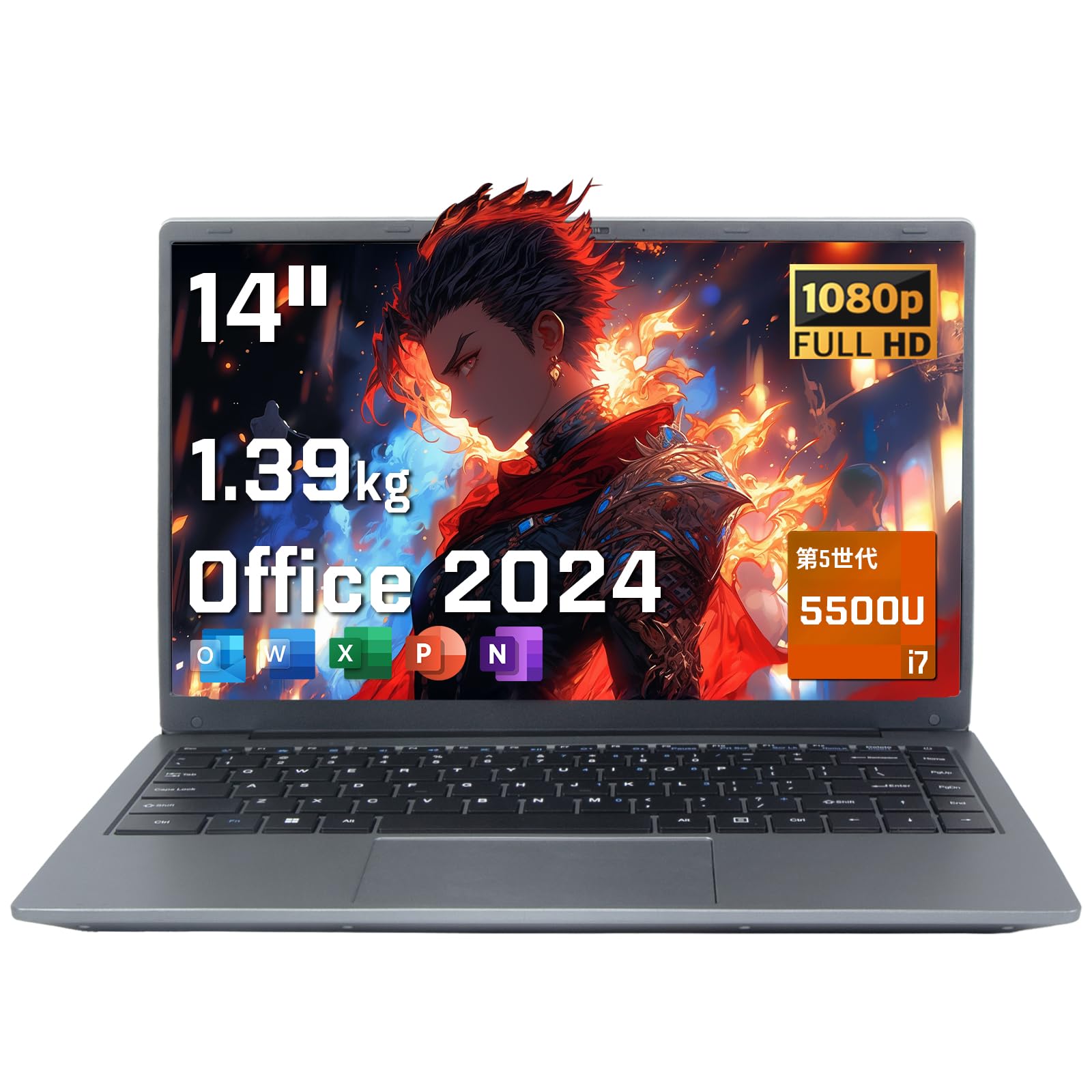 Amazon.co.jp: ノートパソコン 14インチ Office2024搭載Windows 11