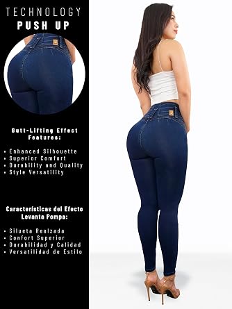 sea brazil Pantalones Colombianos Levanta cola | Butt Lifting Jeans | High Waisted Jeans for Women | Colombian Jeans