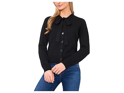 CeCe Tie Neck Cardigan Women