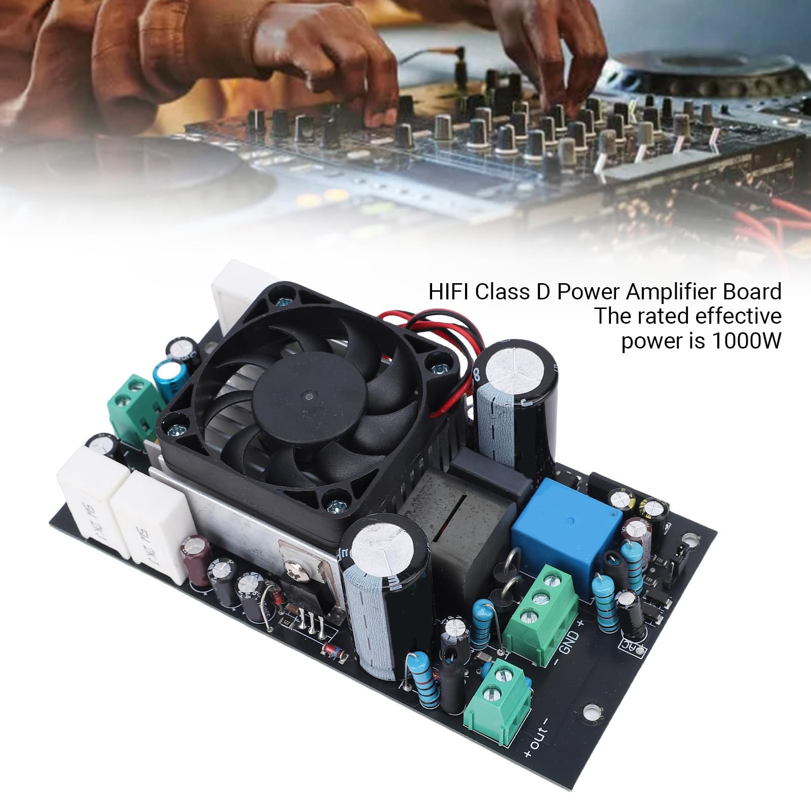 Fabater Płyta Wzmacniacza Cyfrowego HiFi o Mocy 1000 W. Niezawodna Płyta Materiałowa dla Entuzjastów muzyki. 1 X Wzmacniacz Cyfrowy