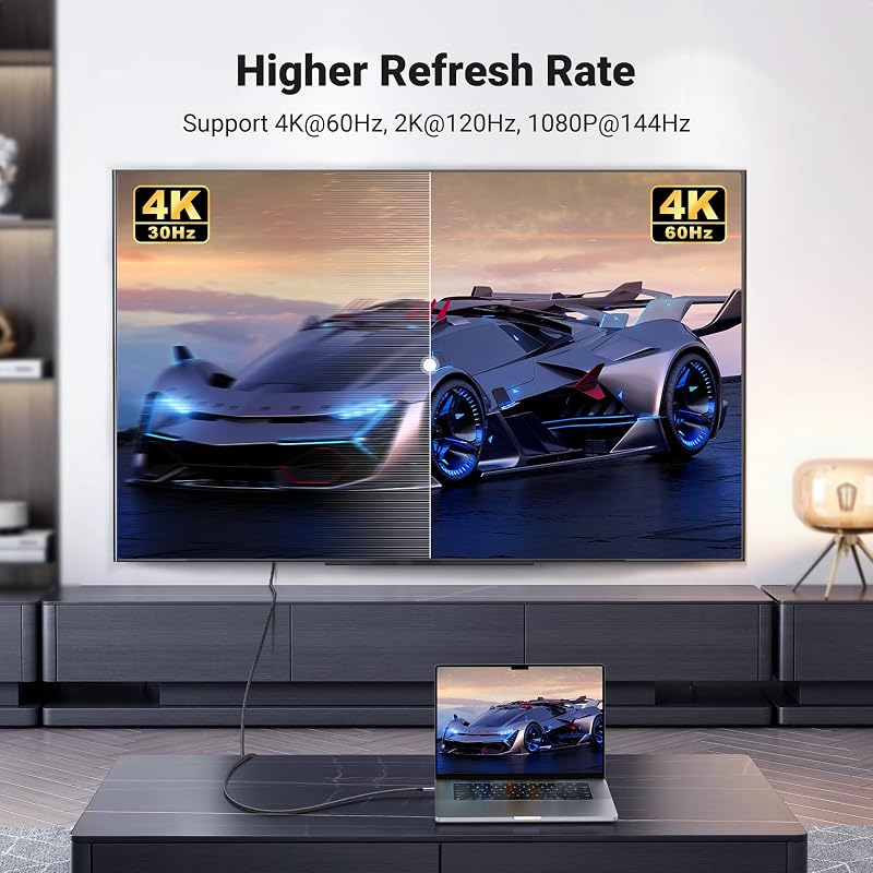 UGREEN USB-C to HDMI kábel 4K 60Hz 2m Thunderbolt 3 MacBook Pro iPad Galaxy