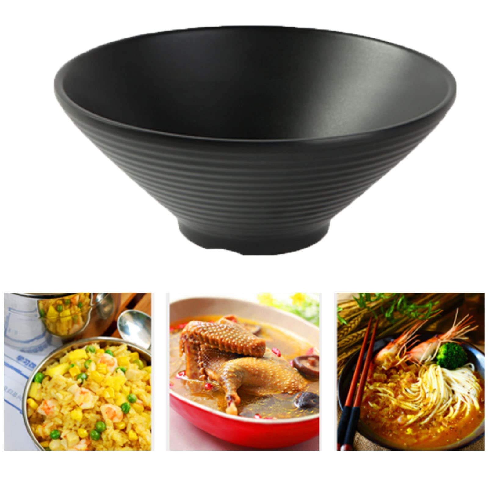 Ciotola per zuppa, Ciotola per Ramen, Ciotola per zuppa, Ciotola per Noodle, Ciotola per Udon e soba, Confezione da 2, Forniture per ristoranti, Ciotole per Insalata, ute,17.5cm