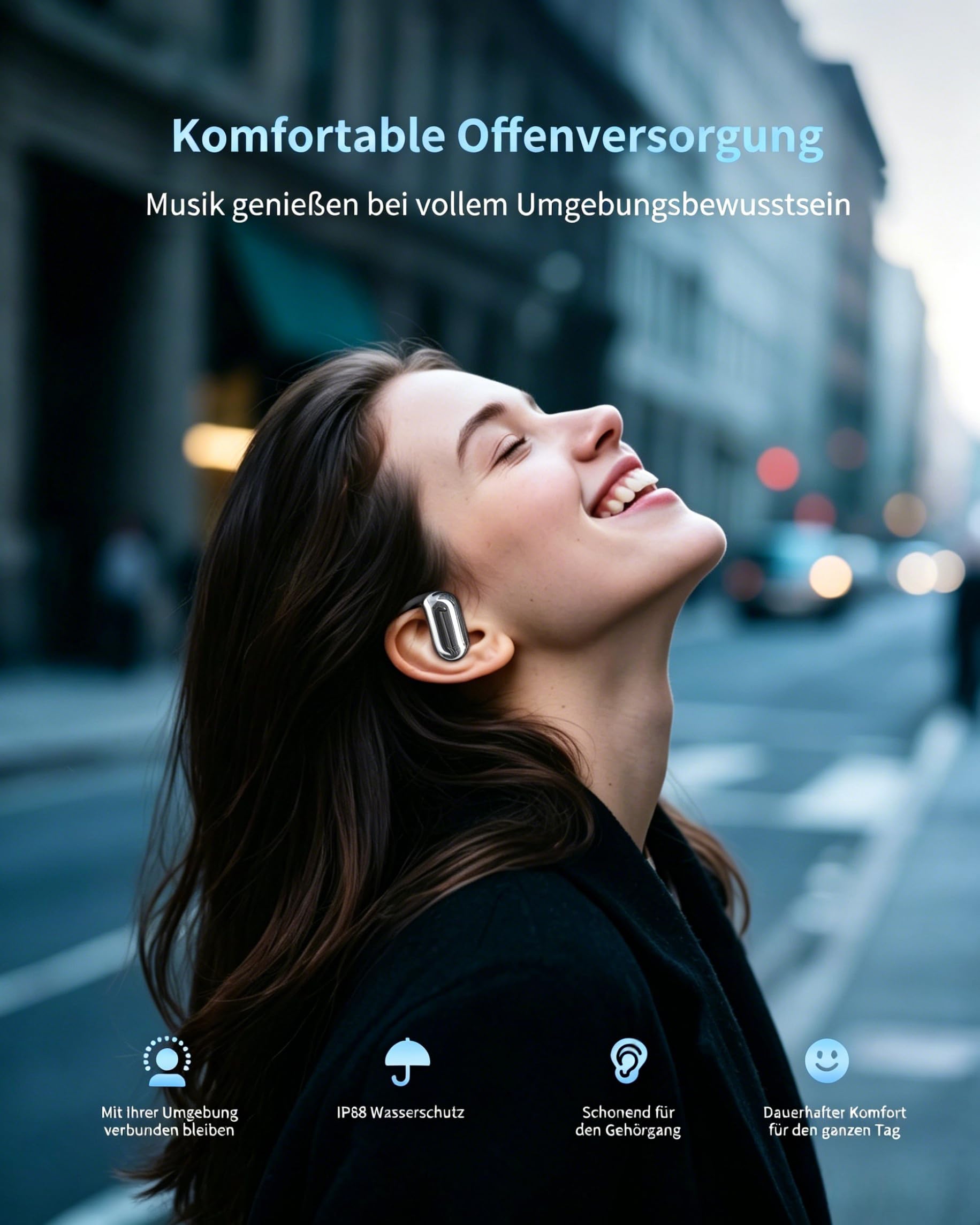 EUQQ KI Übersetzer Kopfhörer Echtzeit 198 Sprachen