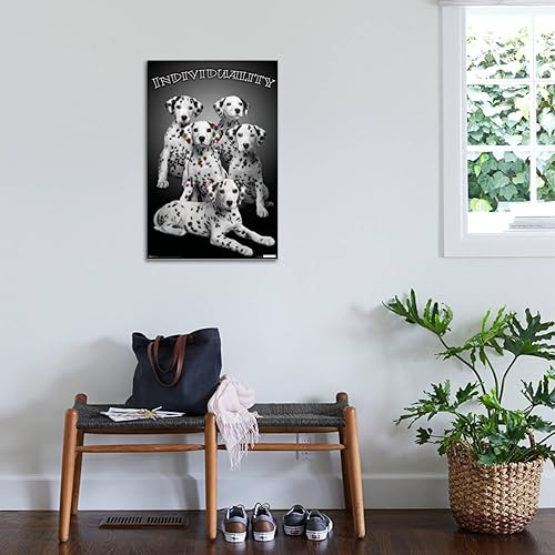 Miniatura 3 de Trends International Keith Kimberlin - Póster de pared de lienzo individual de cachorros dálmatas con manchas de colores