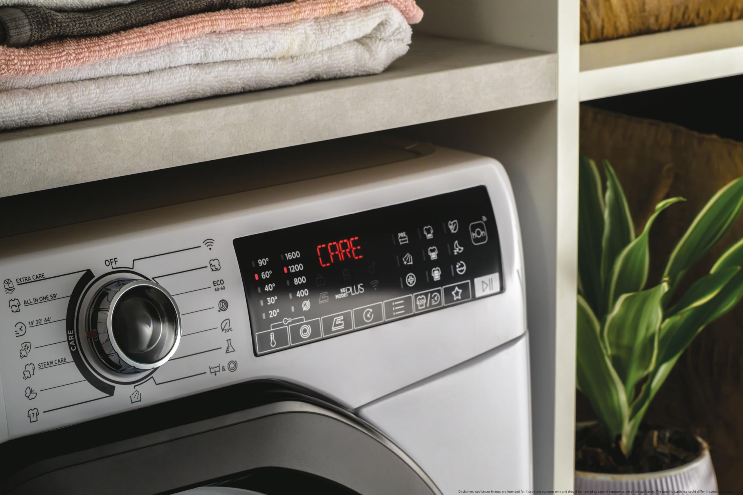 Hoover H-WASH&DRY 350 Freestanding Washer Dryer, 8 Kg Wash + 6 Kg Dry, 1400 RPM, Combined Cycle Class D, Wi-Fi & Bluetooth, Auto Care & Steam Care Pro, White, 60x54x85 cm - H3DPS4866TAMB-80 — view 6