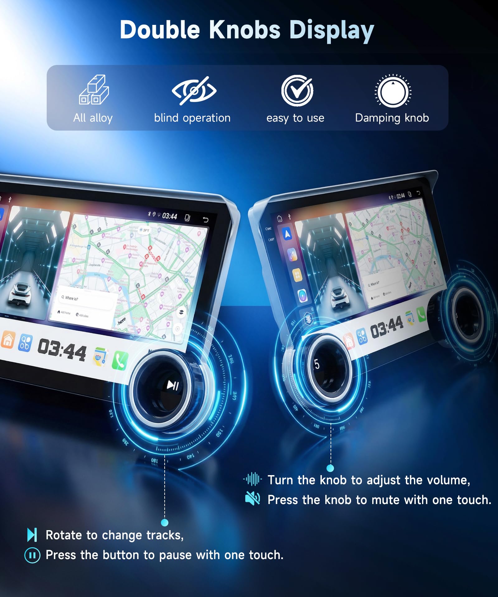 4G+64G VECHTEL 10,1" Autoradio 2 DIN pour VW Tiguan (2010-2016) Con Deux Boutons,Android 15,écran Tactile HD IPS CarPlay sans Fil,Android Auto,GPS,Wi-FI,Bluetooth 5.0,Radio FM RDS,caméra de recul