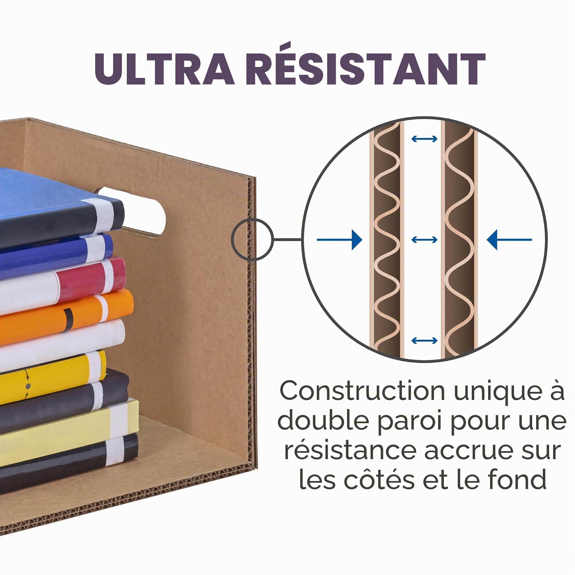 BANKERS BOX 7716401 Lot de 12 boîtes de déménagement classiques avec poignées renforcées, assemblage sans ruban adhésif, boîte avec couvercle, 8 petites et 4 boîtes moyennes