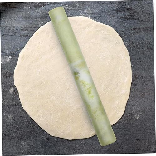 Miniatura 3 de UPKOCH Rodillo de jade rodillos de bolas de masa de madera, rodillo de masa de pastelería, rodillo de madera para gomitas, rodillos franceses para