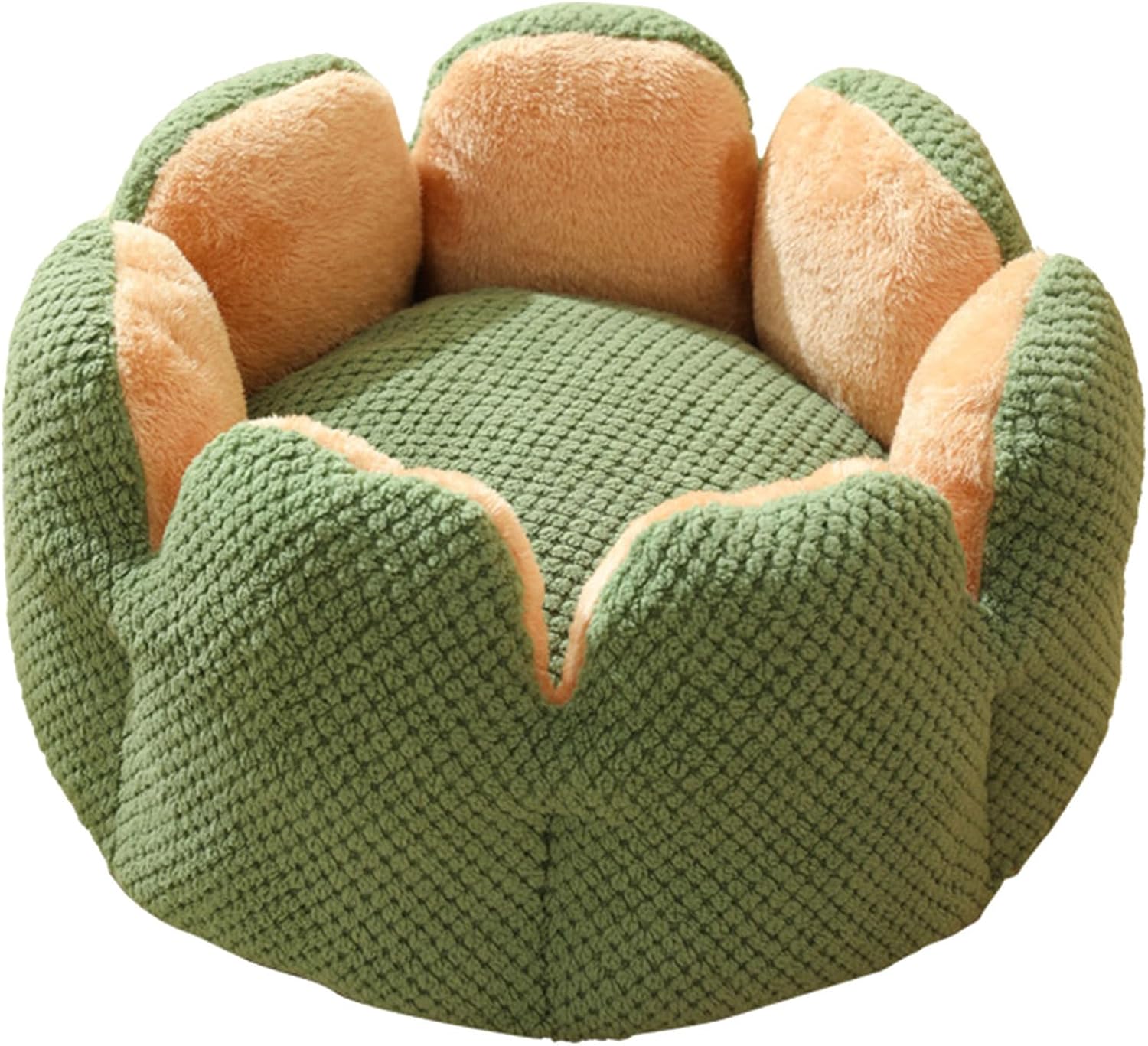 Cactus Flower Pet Bed Warm Cushions House Warm Basket Dog Nest Kennels for Small Dog Dog Sleeping House Outside Dog Sleeping House Indoor, Green